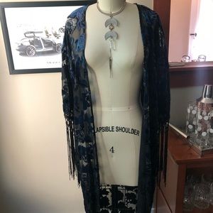 Velvet Floral Kimono